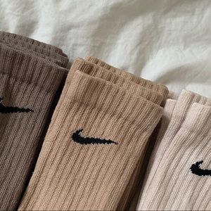 Light Brown Nike Ankle Socks